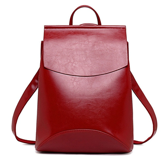 Women Backpack High Quality Youth Leather Backpacks