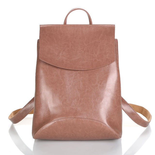 Women Backpack High Quality Youth Leather Backpacks