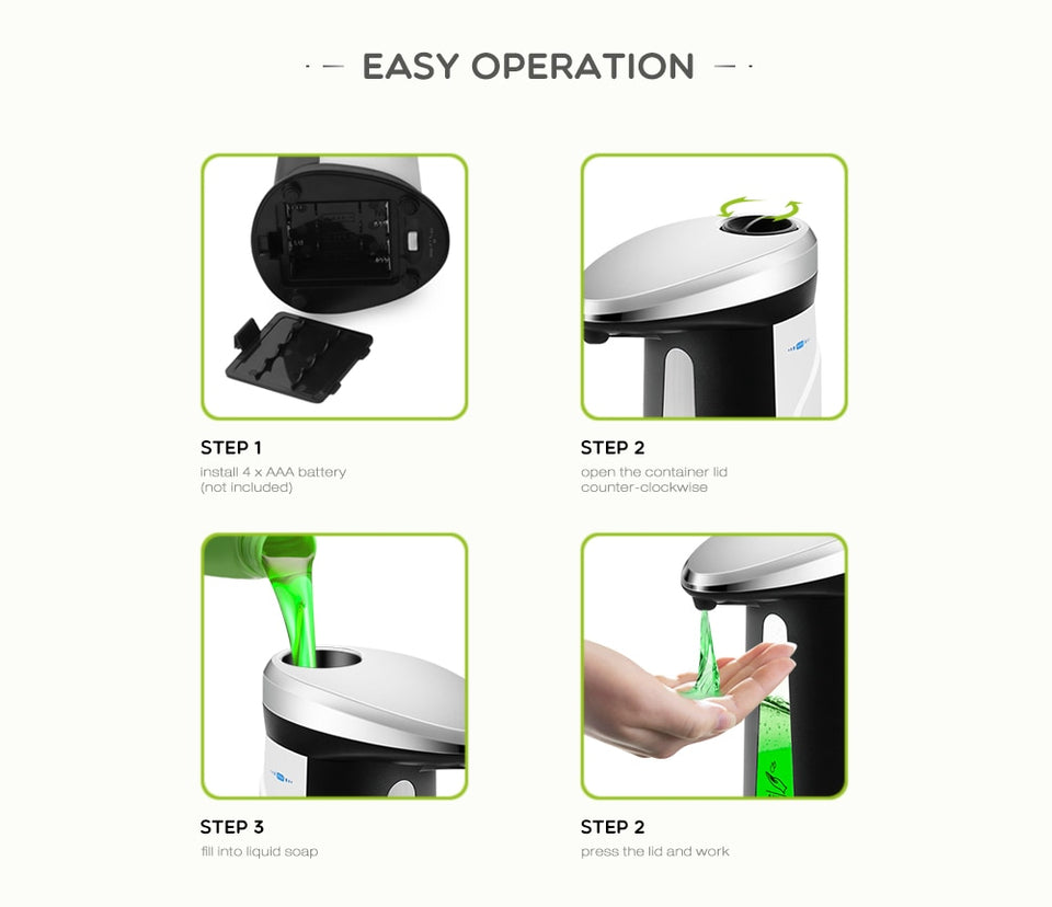 Automatic Liquid Soap Dispenser Smart Sensor Touchless