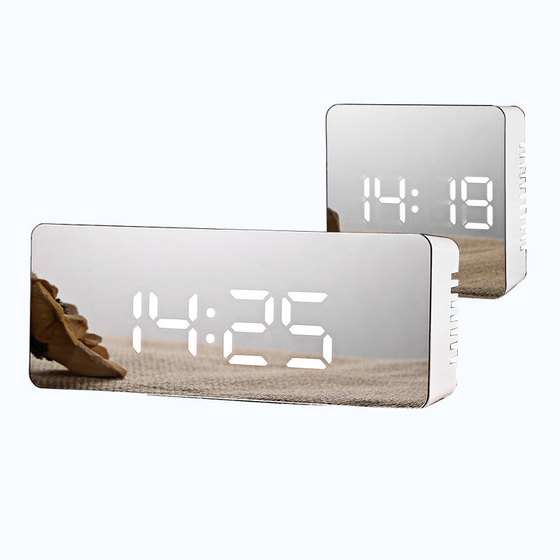 LED Mirror Alarm Clock Digital