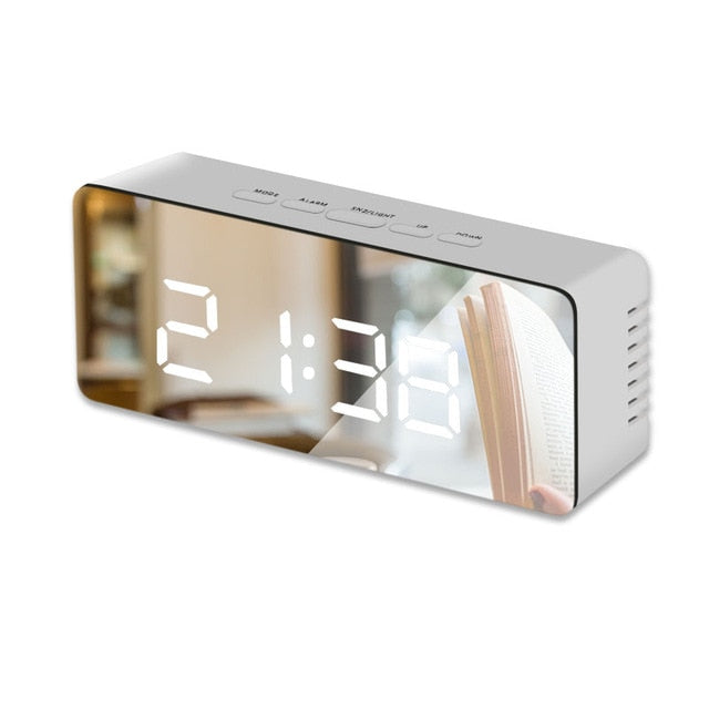 LED Mirror Alarm Clock Digital