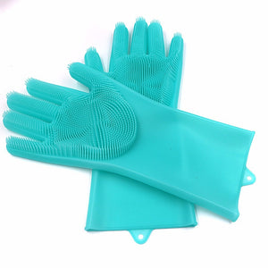 Magic Rubber Silicone Dish Washing Gloves