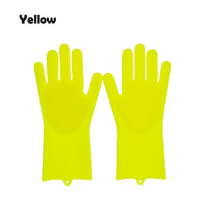 Magic Rubber Silicone Dish Washing Gloves