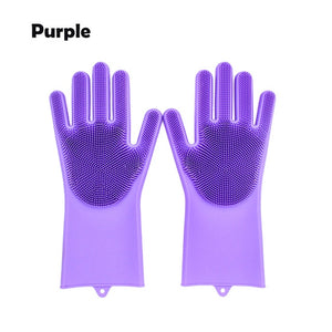 Magic Rubber Silicone Dish Washing Gloves