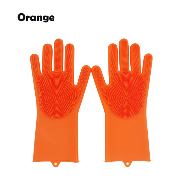 Magic Rubber Silicone Dish Washing Gloves