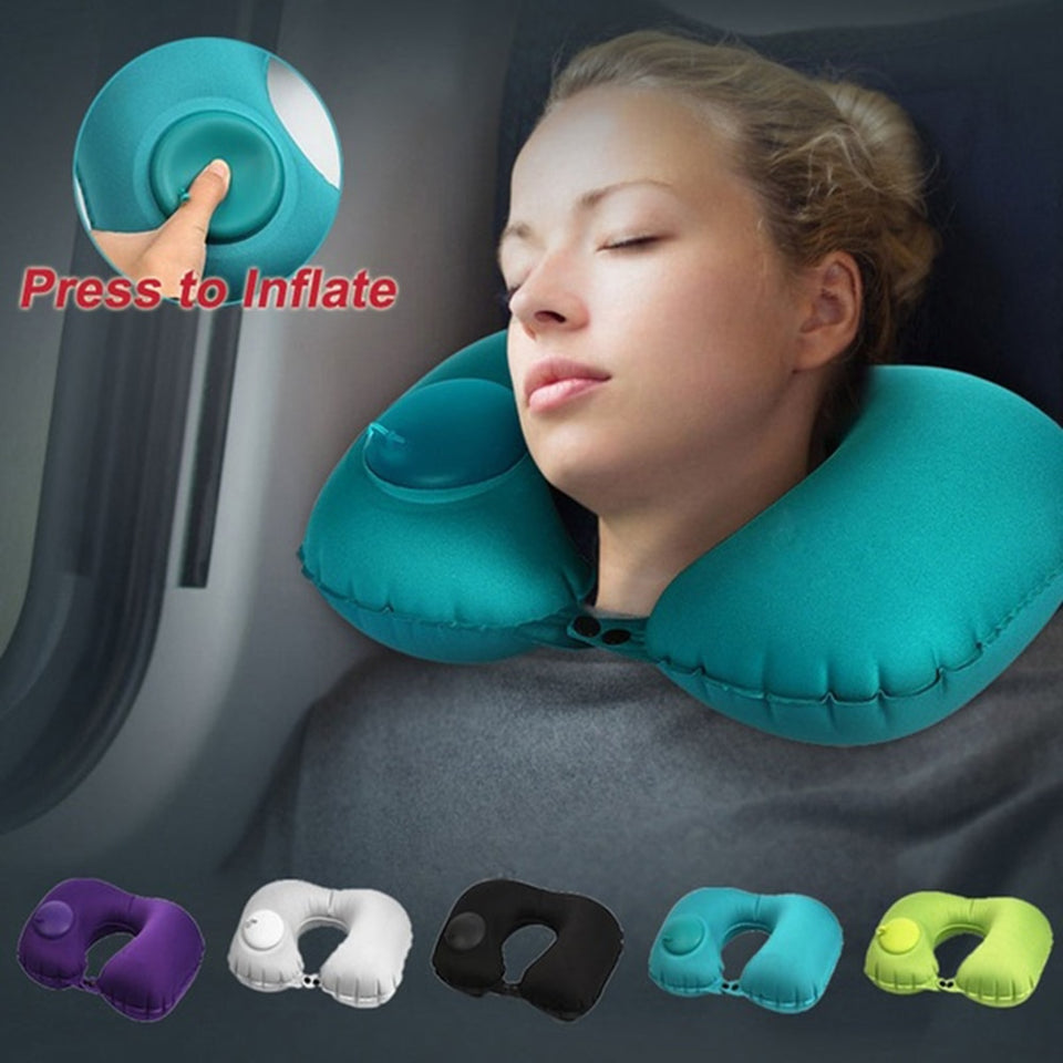 U-Shape Inflatable Travel Pillow Neck Pillow