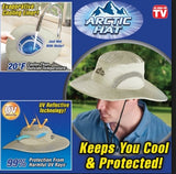 Hydro Cooling Sun Hat - Hot Selling Arctic Cap Cooling Ice Cap Sunscreen Hydro Cooling Bucket Hat Arctic Hat with UV Protection Keeps you Cool Protected